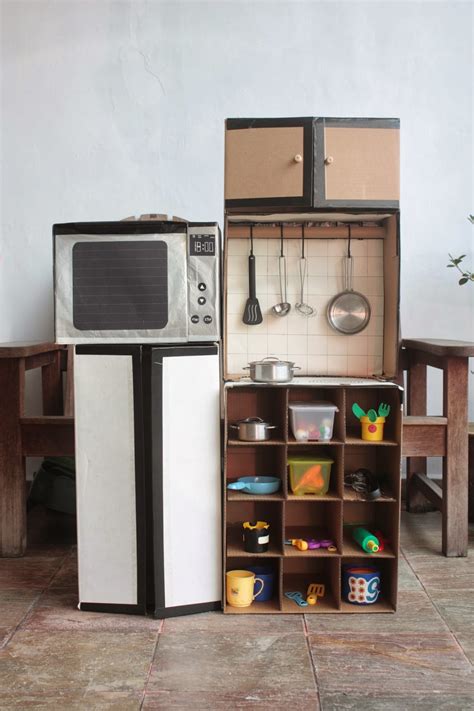 Image result for How to Make Kitchen Model with Cardboard