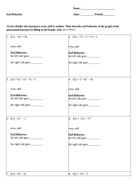 Image result for End Behavior Graph Withequations