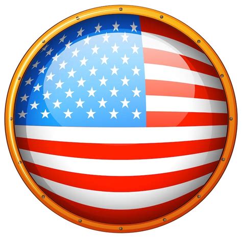 Usa flag circle Images - Free Download on Freepik