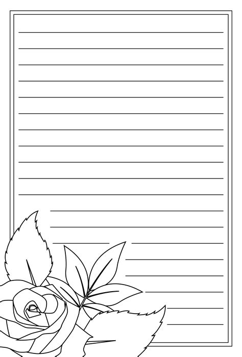 Letter Writing Paper - 10 Free PDF Printables | Printablee