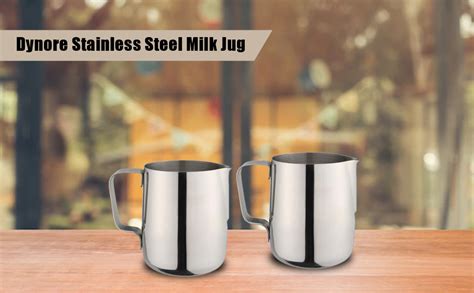 Buy Dynore Stainles Steel Delux 800 ml of Milk Jug/Mug Perfect for 4-5 ...
