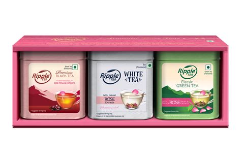 Ripple Aromatic Rose Teas Gift Box - 75 g