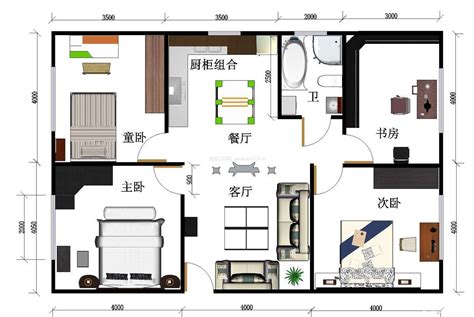 80平方米房屋设计图展示 – 设计本装修效果图