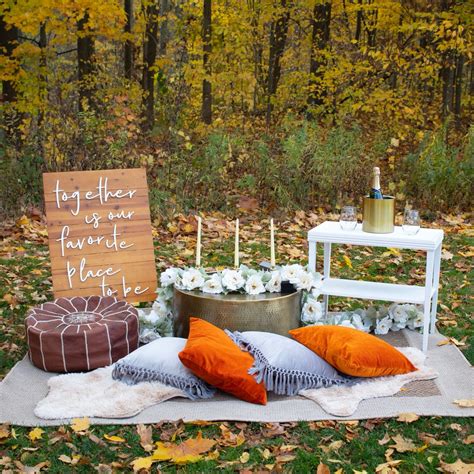 Proposal Set Up Rental 💍🍁 | Proposal ideas simple, Outdoor proposal ...