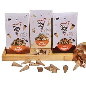 Cone End Toe Milk Chocolate, Dark Chocolate, White Chocolate Mini ...