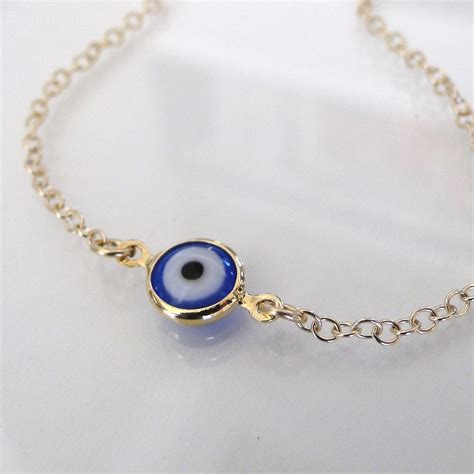Gold Bracelets With Evil Eye at Christiana Shepherd blog