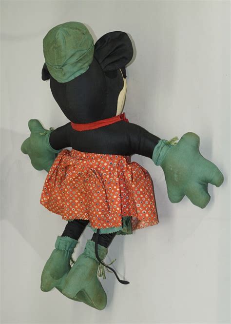 ORIGINAL CIRCA 1930S WALT DISNEY MINNIE MOUSE CLOTH DOLL APPROX. 21 ...