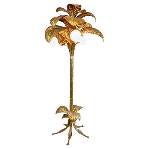 Custom Copper Palm Tree Floor Lamp at 1stDibs