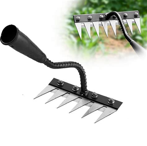 REDBUILD Iron Weeding Rake 2.0, Iron Rake for Gardening and Weedings ...