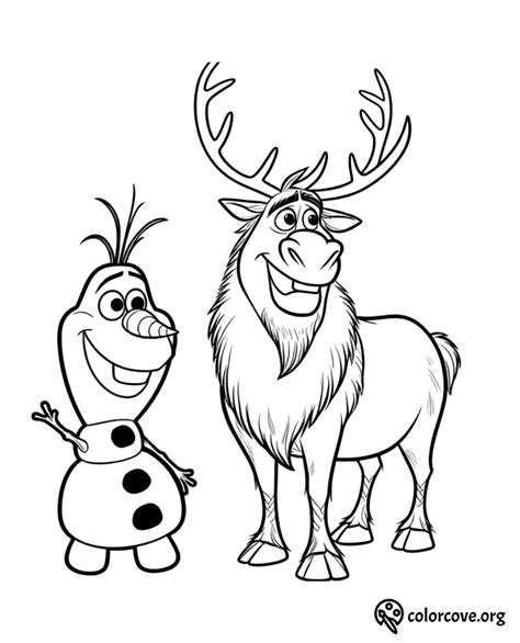 29 Free Frozen Coloring Pages – The Color Cove