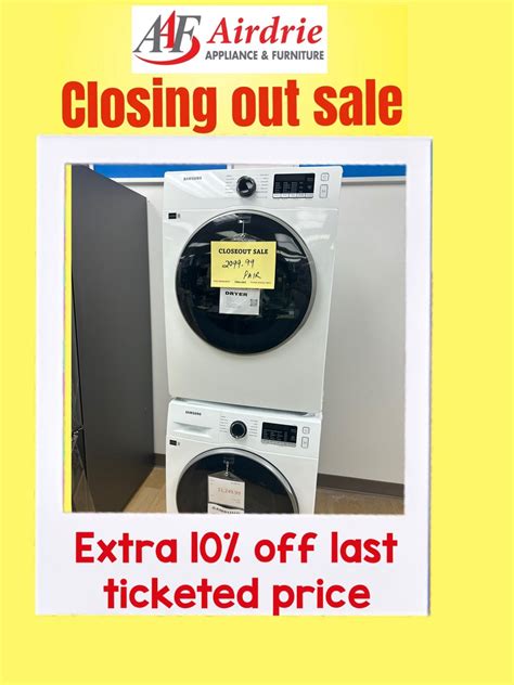 Closing out sale, Airdrie Appliance and Furniture, 9 August to 15 ...