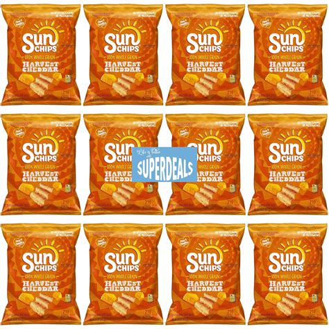 SunChips Harvest Cheddar 100% Whole Grain Value Pack Bundled by ...