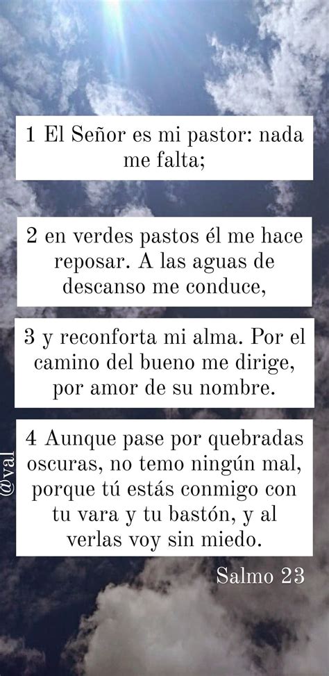 El señor es mi pastor - Salmo 23 | Bendiciones de dios frases, Salmo 23 ...