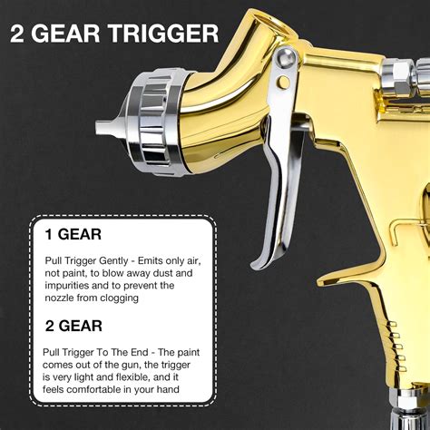 YUZES Professional Auto HVLP Spray Gun Kit - 1.3mm India | Ubuy