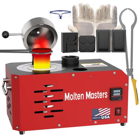 MMasters 3KG Electric Melting Furnace, 1600W 2102? Digital Temp Control ...