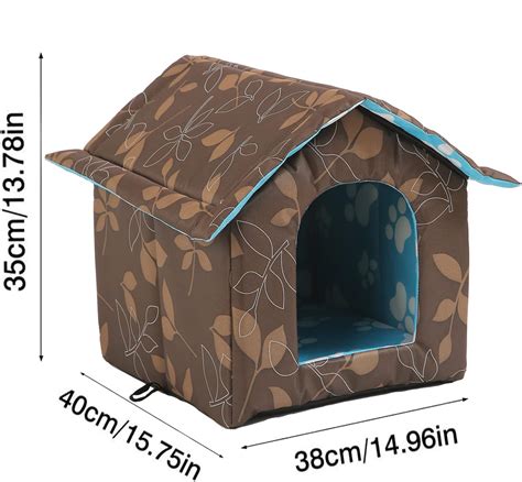 Buy Outdoor Cat House, Feral Cat House with Transparent Curtain, Stray ...