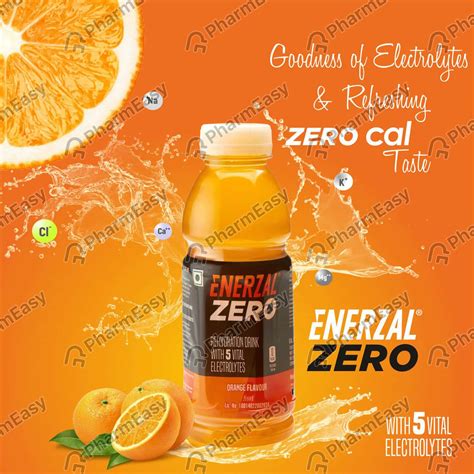 Buy ENERZAL ZERO ORANGE FLAVOUR BOTTLE OF 400ML LIQUID Online & Get ...