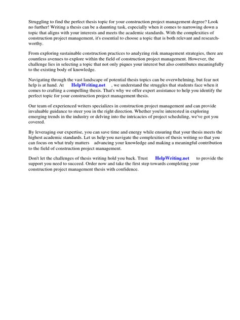 Dissertation Topics in Project Management 的图像结果