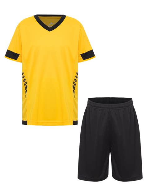 Xnihocha Kids Boy's Soccer Shirt and Shorts Youth Sports Team Training ...