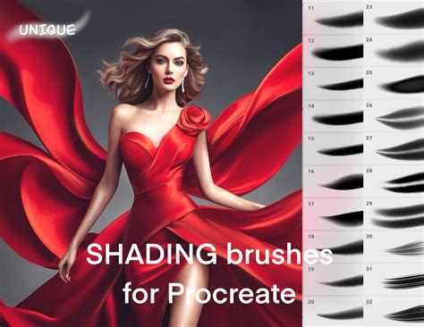 Procreate Shading Brushes in Fashion Illustration & Clothing Design - Etsy