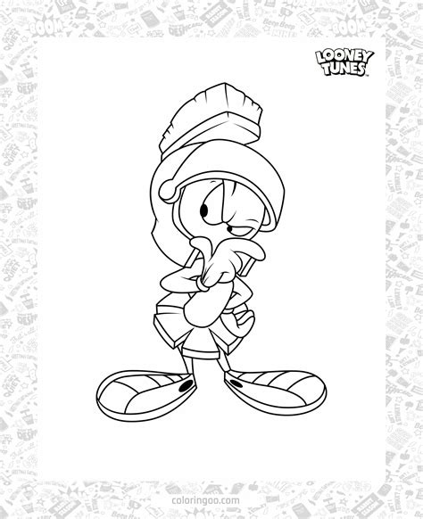 Marvin The Martian Coloring Pages Printable - Printable Coloring Pages