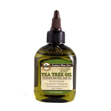 Buy Difeel Sunflower Mega Care Tea Tree Premium Hair Oil, 2.5 oz Online ...