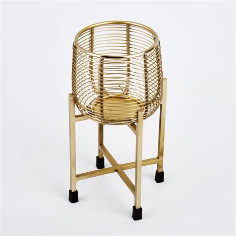Buy Splendid Megas Iron Wired Planter with Stand from Home Centre at ...