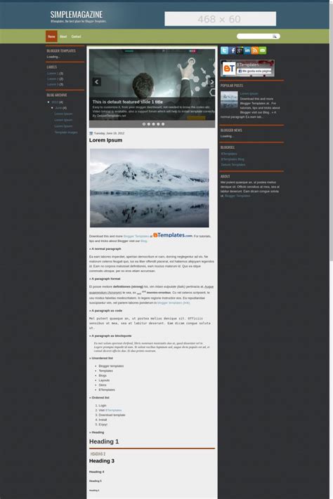 Image result for Simple Blogger Tem