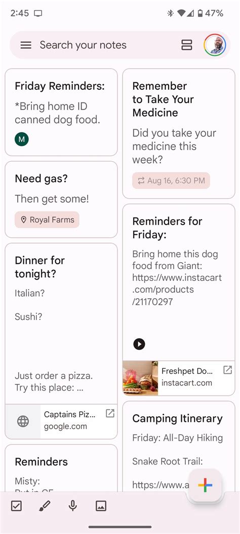 Image result for Keep Notes App Android