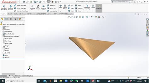 Image result for Fighter Jet Wing SolidWorks Design