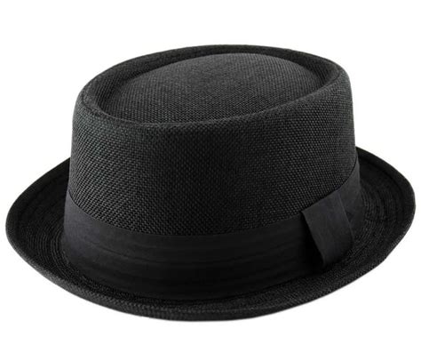 HEISENBERG BREAKING BAD PORK PIE Trilby Porkpie Hat Cap Textured Black ...