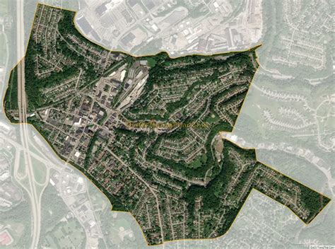 Map of Bridgeville borough, Pennsylvania - Thong Thai Real