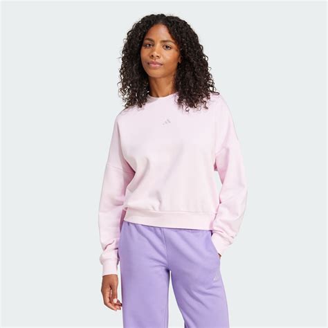 adidas Essentials Small Logo Feelcozy Sweatshirt - Pink | Free Shipping ...