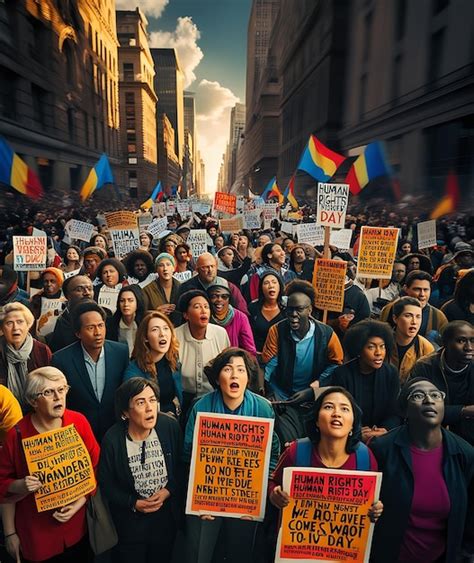 Human rights day poster photo logo | Premium AI-generated image