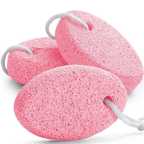 Natural Pumice Stone for Feet, Borogo 3-Pack Lava Pedicure Tools Hard ...