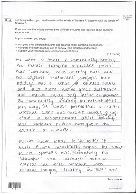 Image result for English Language Paper 2 Model Answers