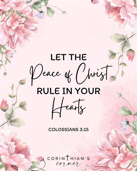 Let The Peace Of Christ Rule in 2025 | Christian verses, Faith ...