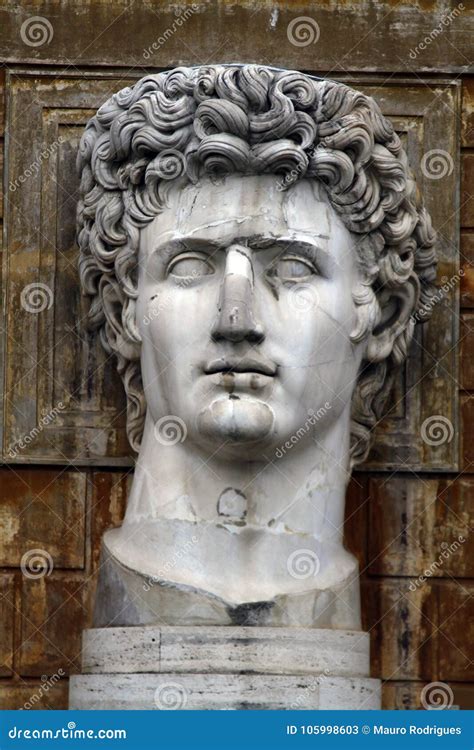 Head Statue of Julius Caesar Editorial Stock Photo - Image of large ...