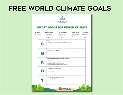 Free World Climate Goals - Google Docs, Illustrator, Word, PSD, PDF | Template.net