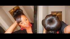 Donut Hairstyles With Bangs by Hair Tutorial Simple High Bun Updo Donut Hairstyles With Bangs