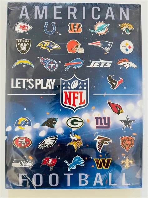 Windel Chocolate Advent Calendar: NFL Football teams FAN 1ct. - Walmart.com