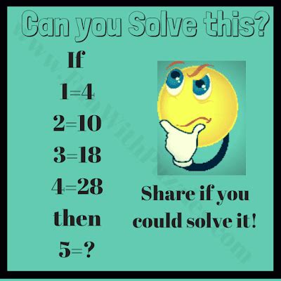 Image result for Math Logic Brain Teasers