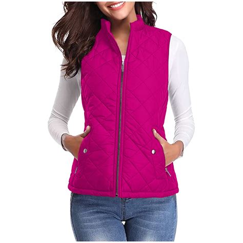 VINUSLI Womens Puffer Vest for Women Winter Lightweight Down Vests ...