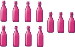 Somil Glass Water And Milk Bottle With Transparent Inner View, 1000Ml ...