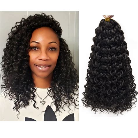 Buy GoGo Curl Crochet Hair for Women Water Wave Curly Crochet Hair Wavy ...