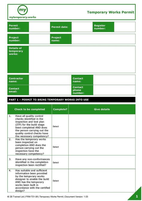 Image result for Temporary Works Procedure Template