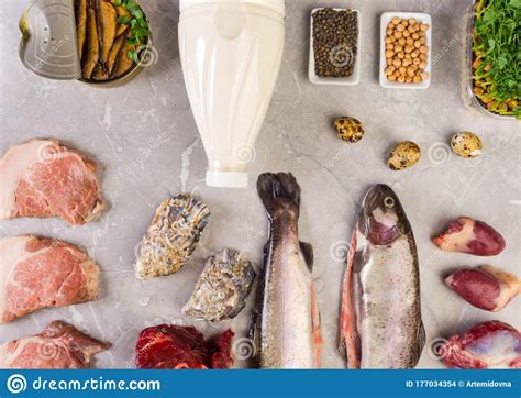 Food High in Protein, Nutrient and Amino Acids Rich Foods Stock Photo - Image of ingredient ...