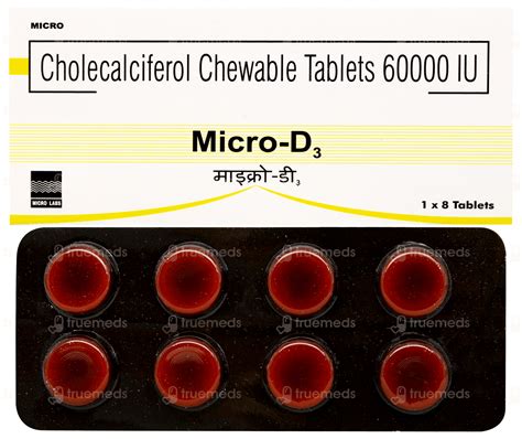 Micro D3 Chewable Tablet 8: Uses, Side Effects, Price & Substitutes