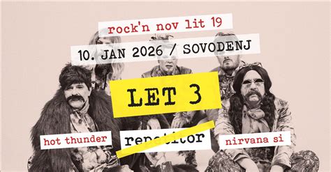 Rock'n Nov Lit 19: LET 3, Nirvana SI, Hot Thunder • Olaii