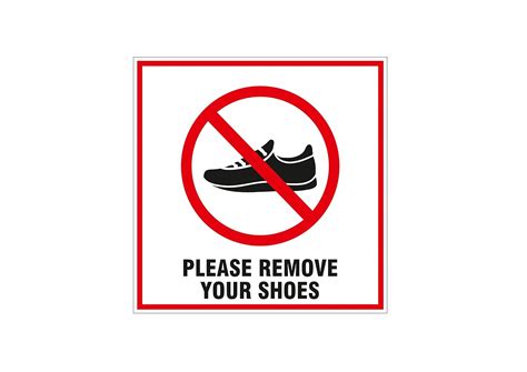 NS INVENTIVENESS - Please Remove Your Shoes Outside PVC Sticker ...